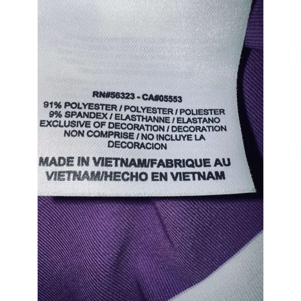 Nike Golf Dri-fit purple white stripe short sleeve‎ polo XL 400771-525